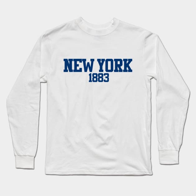 New York 1883 Long Sleeve T-Shirt by GloopTrekker